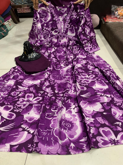 Beautiful Designer Party Wear Reyon Cotton Salwar Suit
