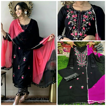 Beautiful Designer Party Wear Reyon Cotton Salwar Suit