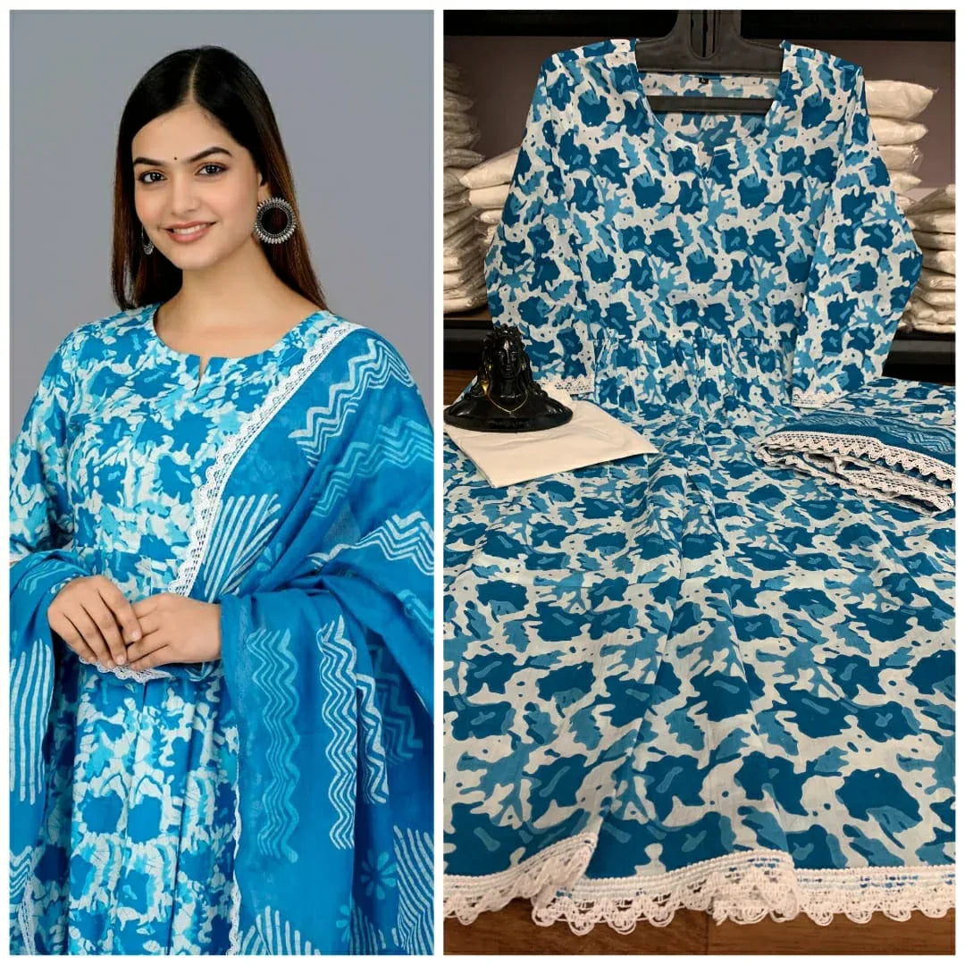 Beautiful Designer Party Wear Reyon Cotton Salwar Suit