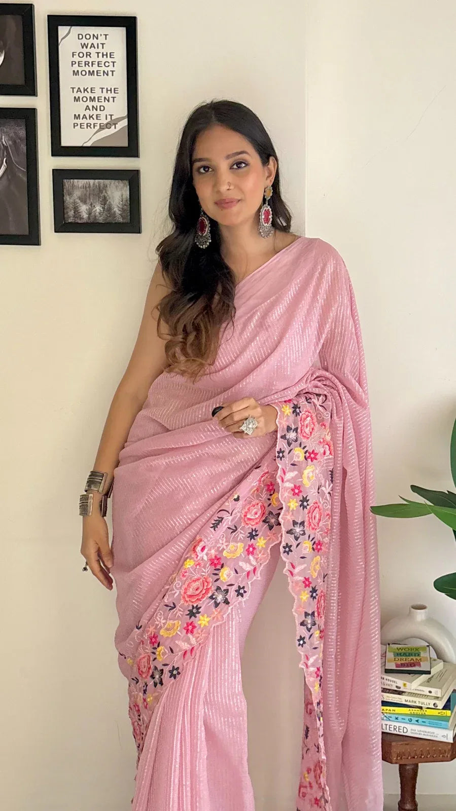 Beautiful Designer Heavy Georgette With Sequence Saree