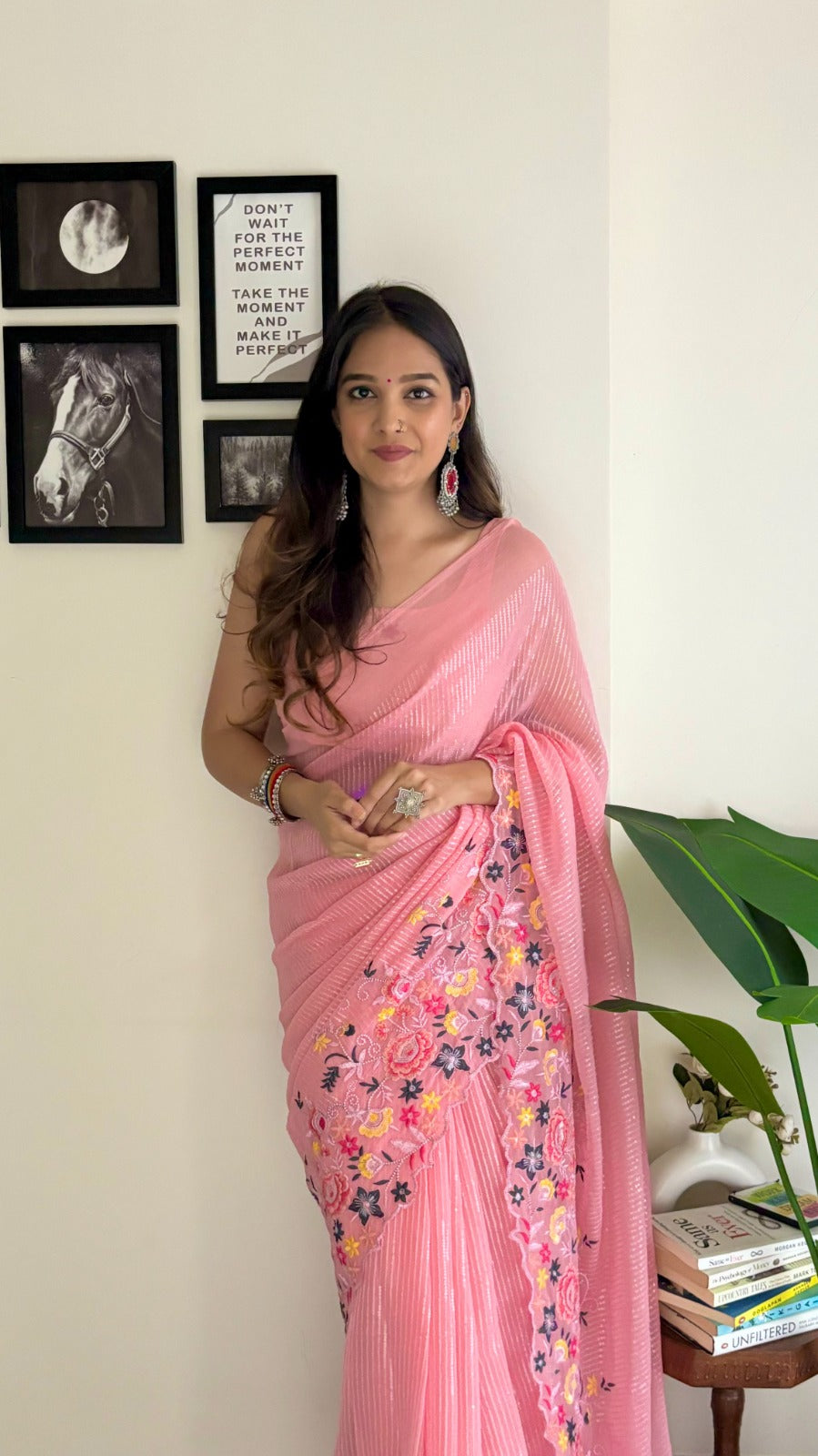 Beautiful Designer Heavy Georgette With Sequence Saree