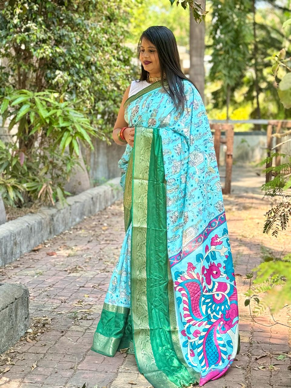 Beautiful Designer Summer Special Soft Digital Print Dola Silk Saree