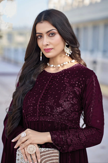 Designer Wedding Wear Latest Anarkali Salwar Suit