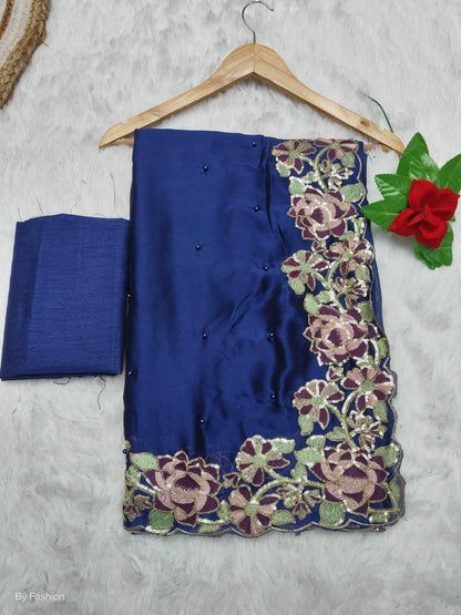 Beautiful Designer Heavy Georgette With Sequence Saree