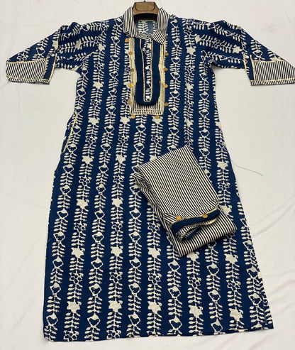 Beautiful Designer Party Wear Reyon Cotton Salwar Suit