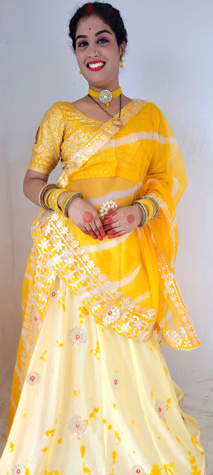 Beautiful Designer Rajasthani Orgenza Silk Lehenga Choli