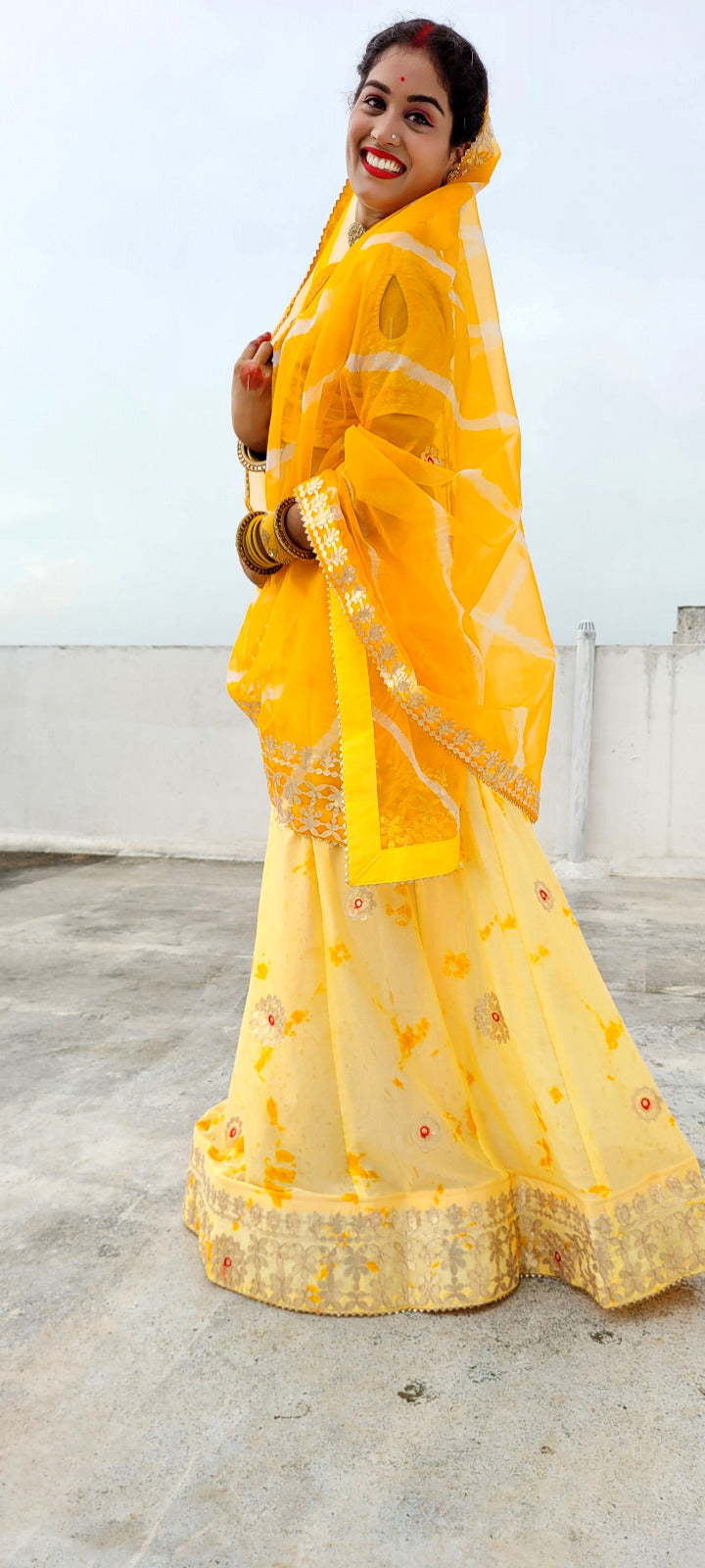 Beautiful Designer Rajasthani Orgenza Silk Lehenga Choli