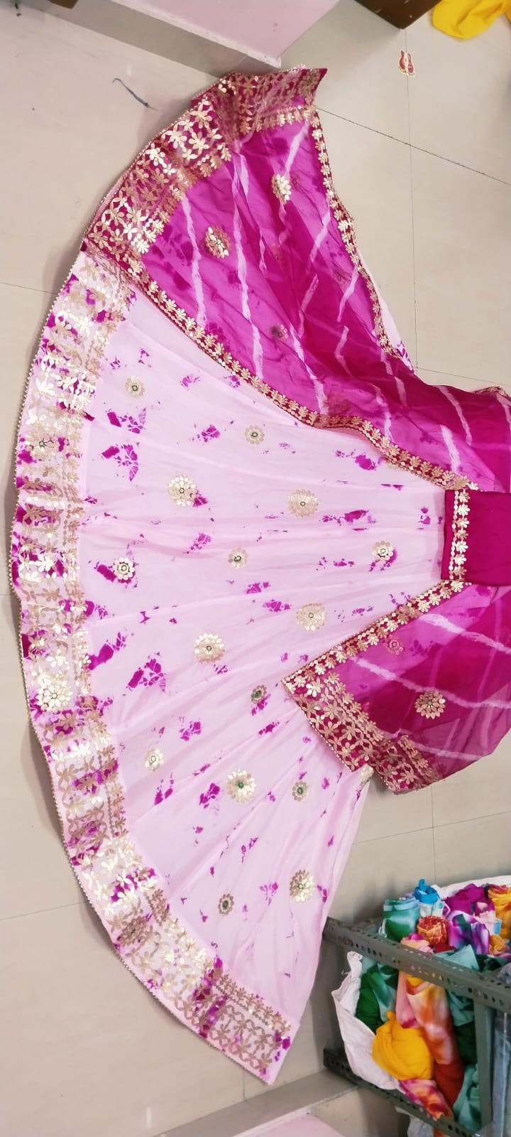 Beautiful Designer Rajasthani Orgenza Silk Lehenga Choli