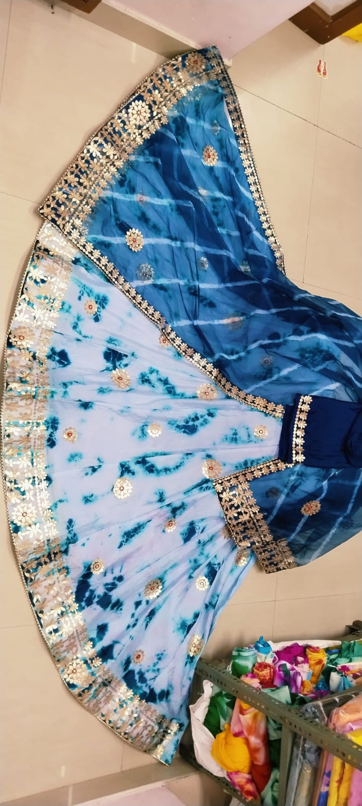 Beautiful Designer Rajasthani Orgenza Silk Lehenga Choli