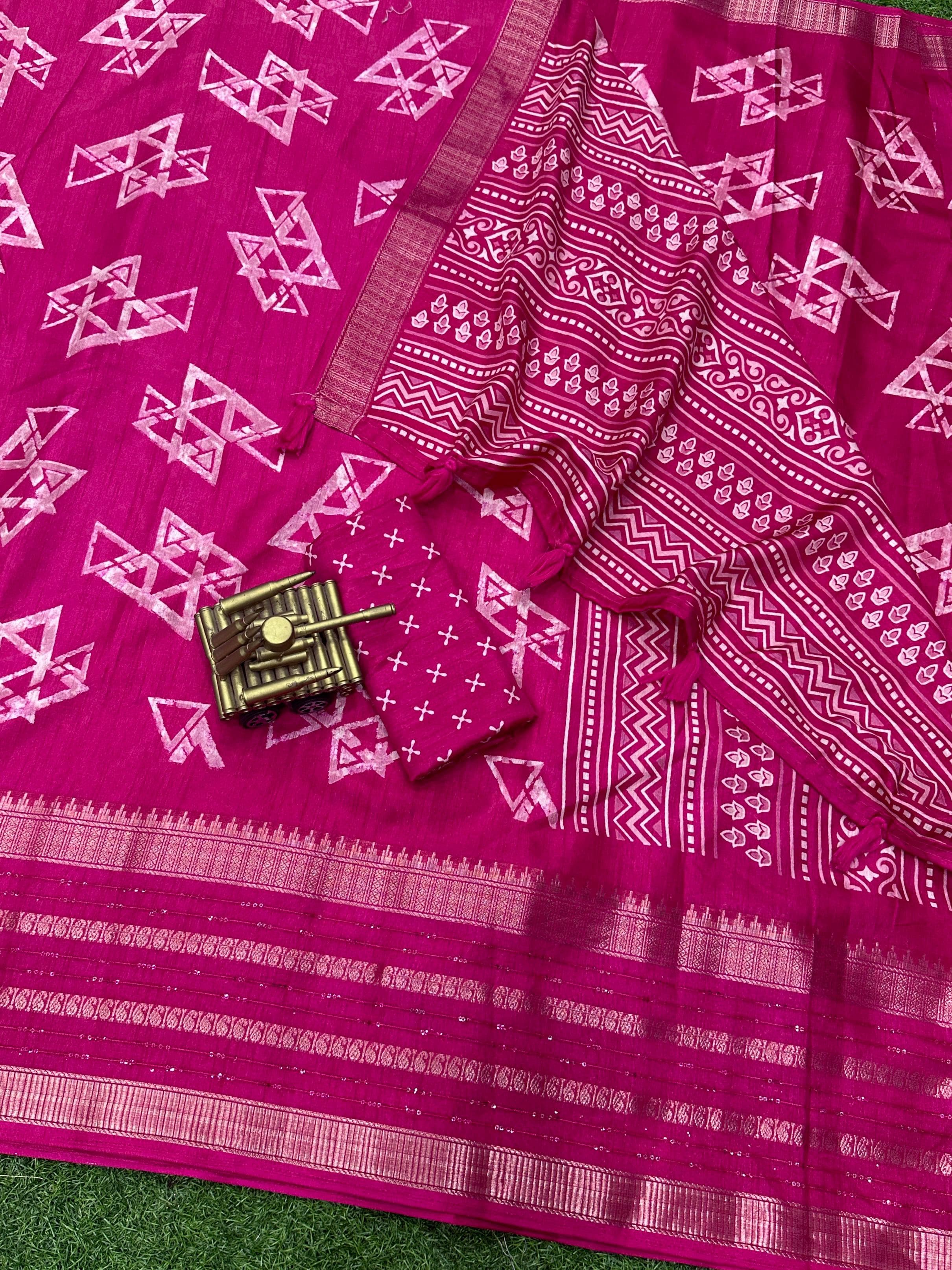 Beautiful Designer Pure Cotton Kalamkari Print Saree