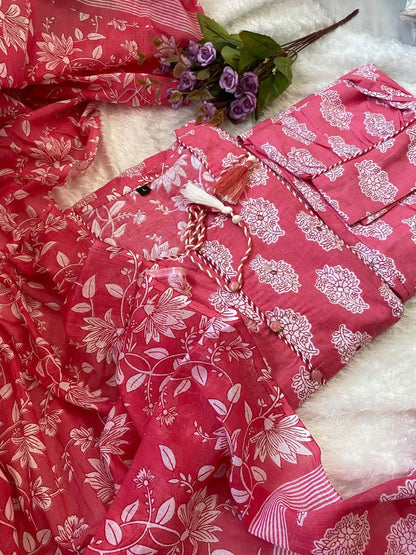 Beautiful Designer Party Wear Afghani Anarkali Pure Cotton Salwar Suit