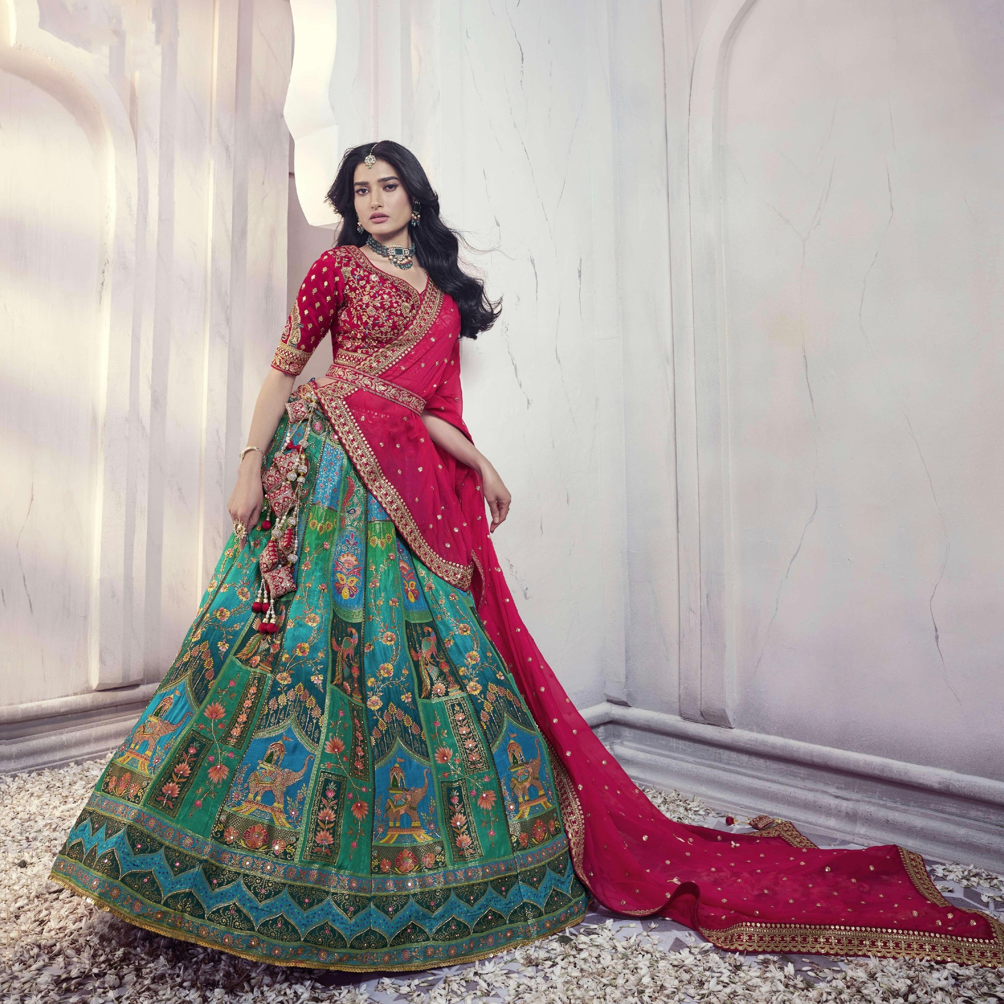 Designer Wedding Wear Latest Bridal Lehenga Choli