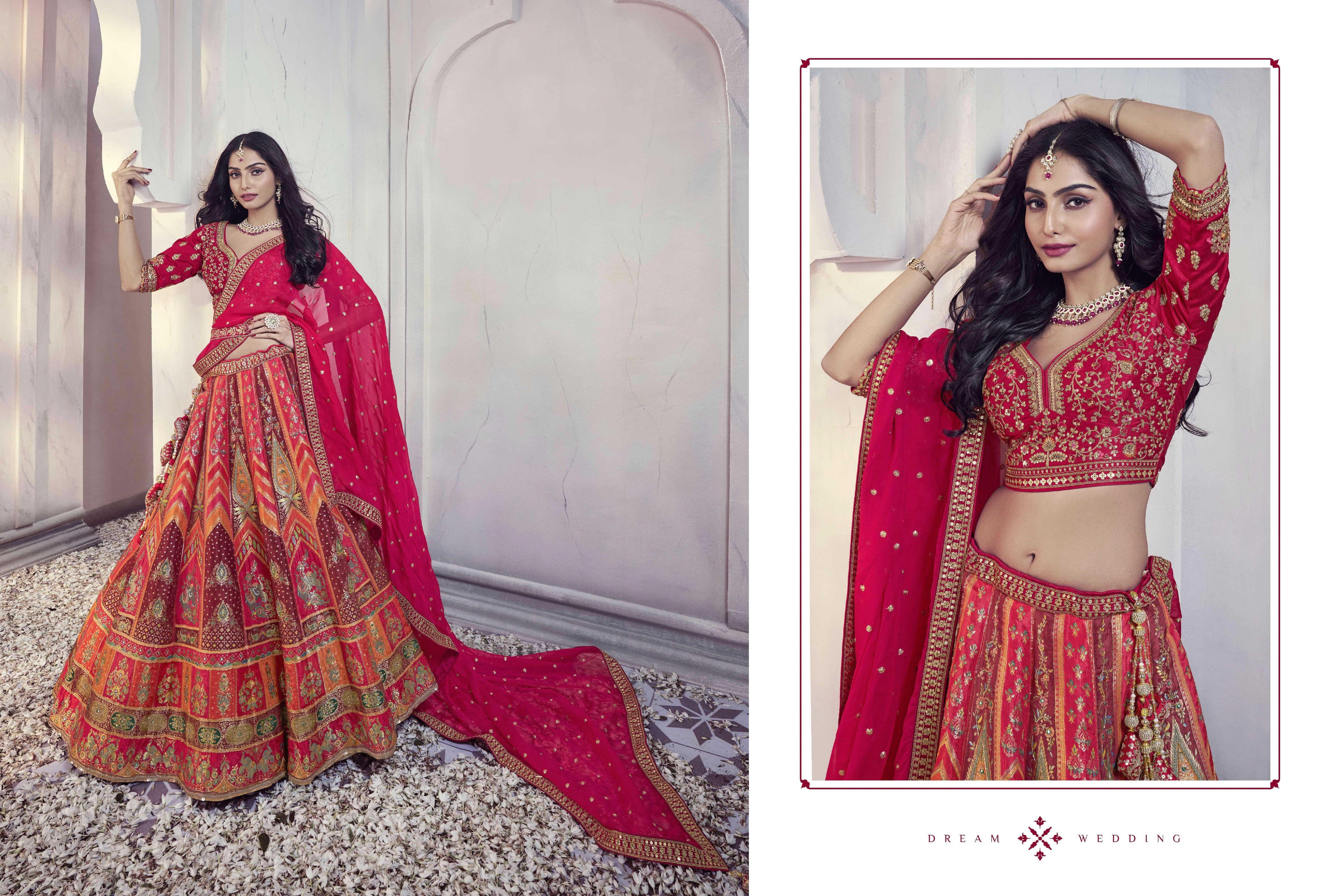 Designer Wedding Wear Latest Bridal Lehenga Choli