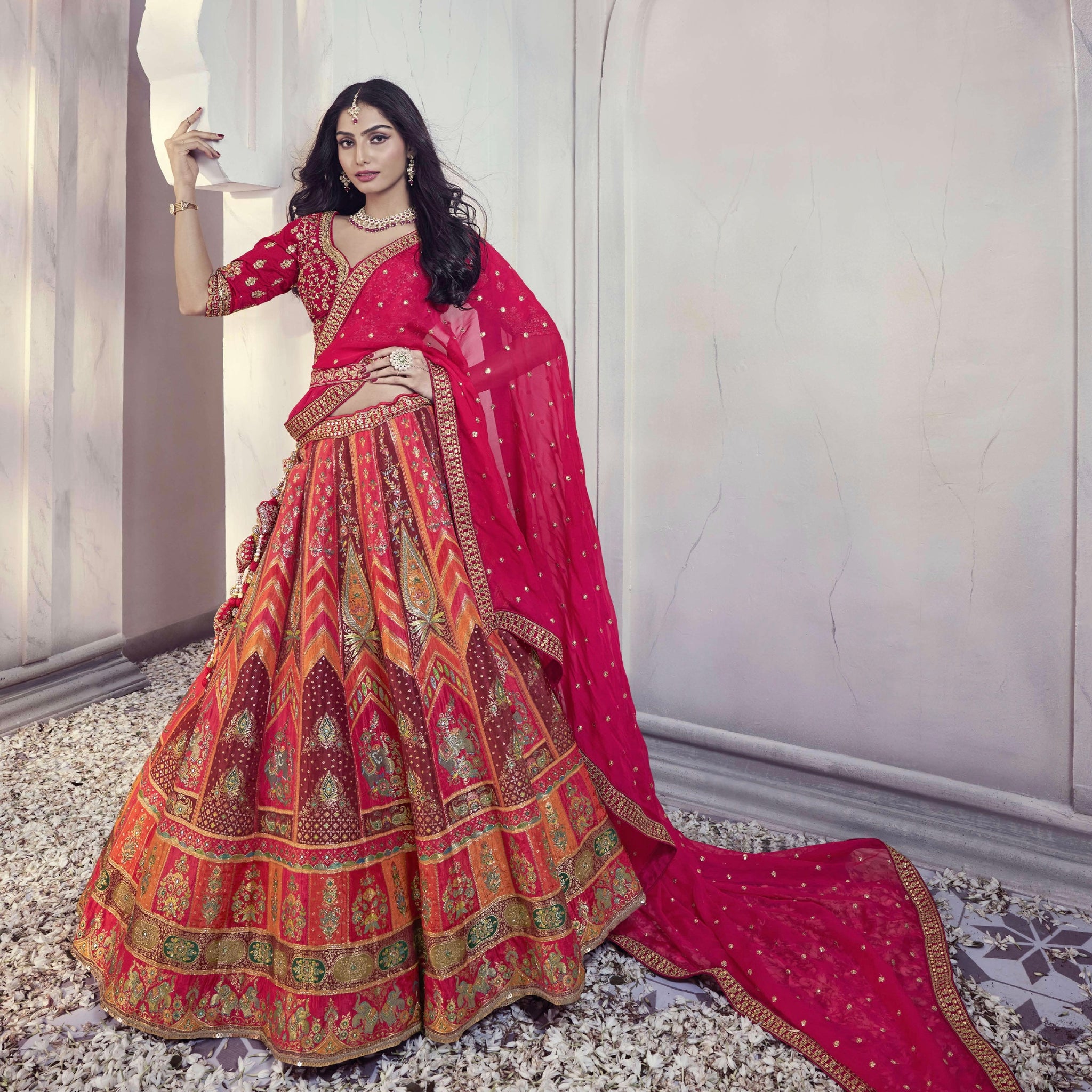 Designer Wedding Wear Latest Bridal Lehenga Choli