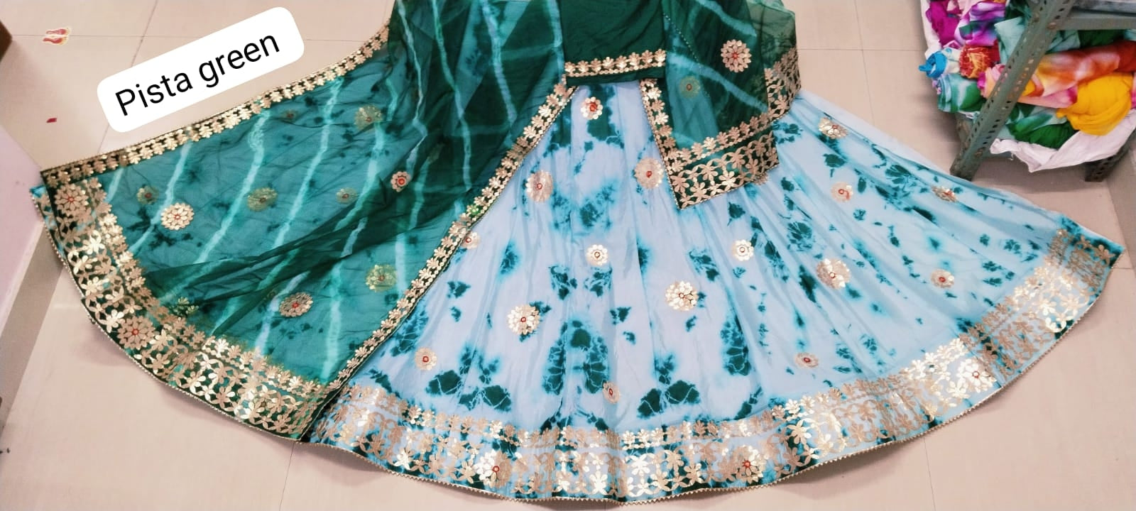 Beautiful Designer Rajasthani Orgenza Silk Lehenga Choli