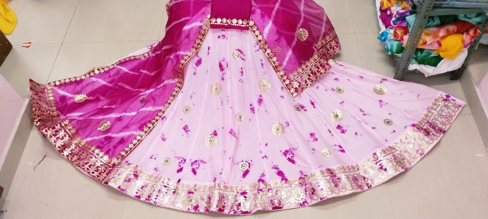 Beautiful Designer Rajasthani Orgenza Silk Lehenga Choli