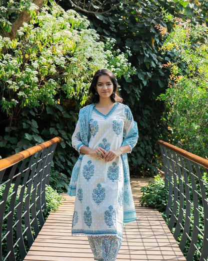 Beautiful Designer Party Wear Afghani Anarkali Pure Cotton Salwar Suit