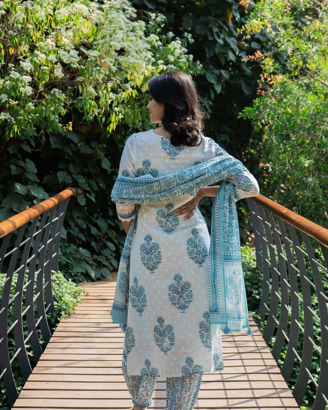 Beautiful Designer Party Wear Afghani Anarkali Pure Cotton Salwar Suit