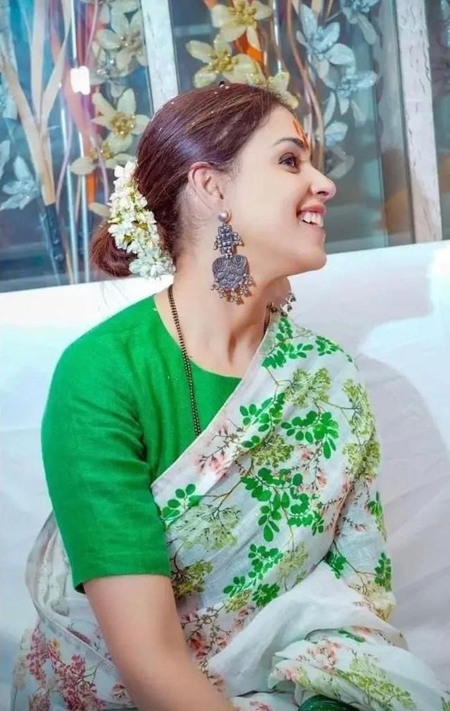 Beautiful Designer Party Wear Pure Linen Saree