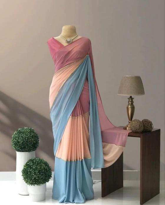 Beautiful Designer Party Wear Soft Georgette Saree