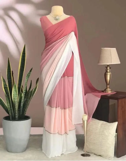 Beautiful Designer Party Wear Soft Georgette Saree