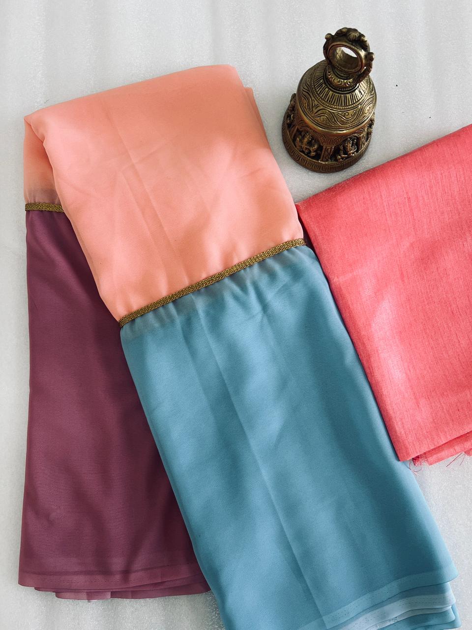 Beautiful Designer Party Wear Soft Georgette Saree