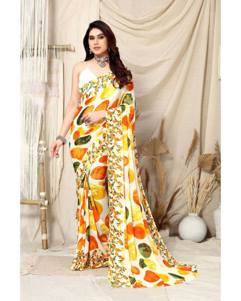 Beautiful Designer Party Wear Soft Georgette Saree