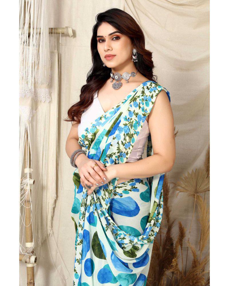 Beautiful Designer Party Wear Soft Georgette Saree