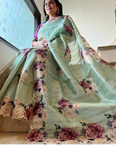 Beautiful Designer Party Wear Digital Print Saree