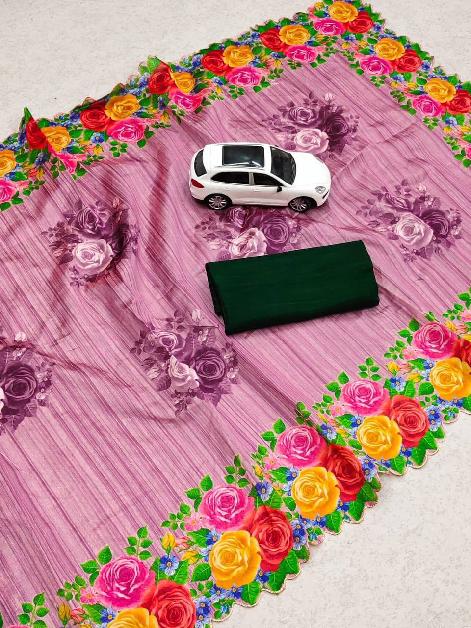 Beautiful Designer Party Wear Digital Print Saree