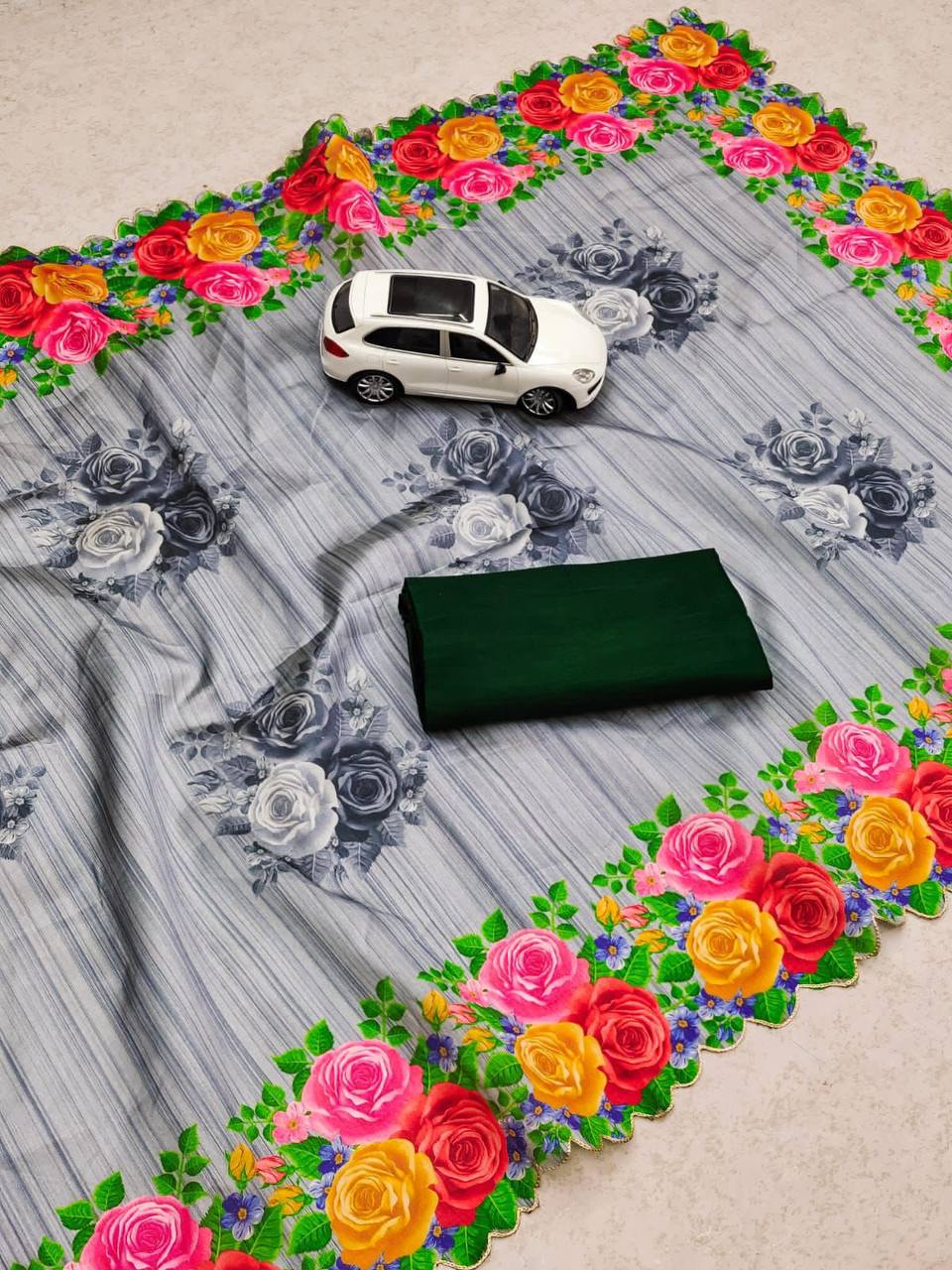 Beautiful Designer Party Wear Digital Print Saree