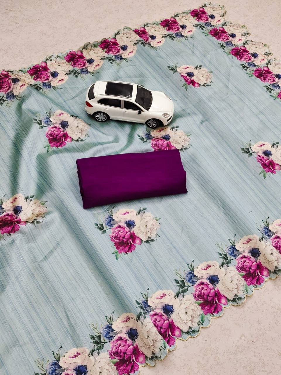 Beautiful Designer Party Wear Digital Print Saree