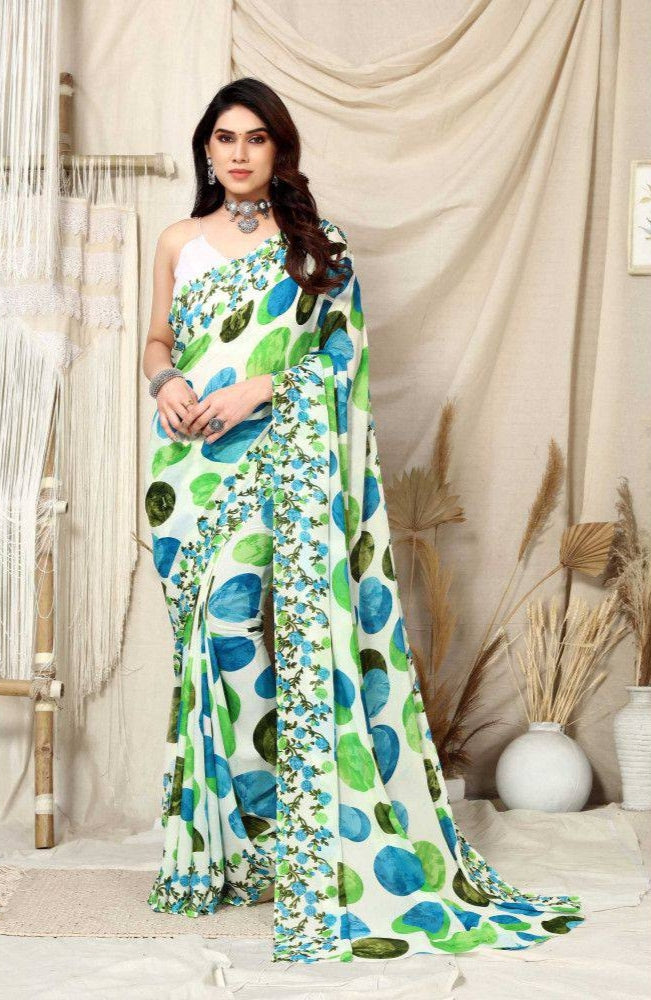 Beautiful Designer Party Wear Soft Georgette Saree