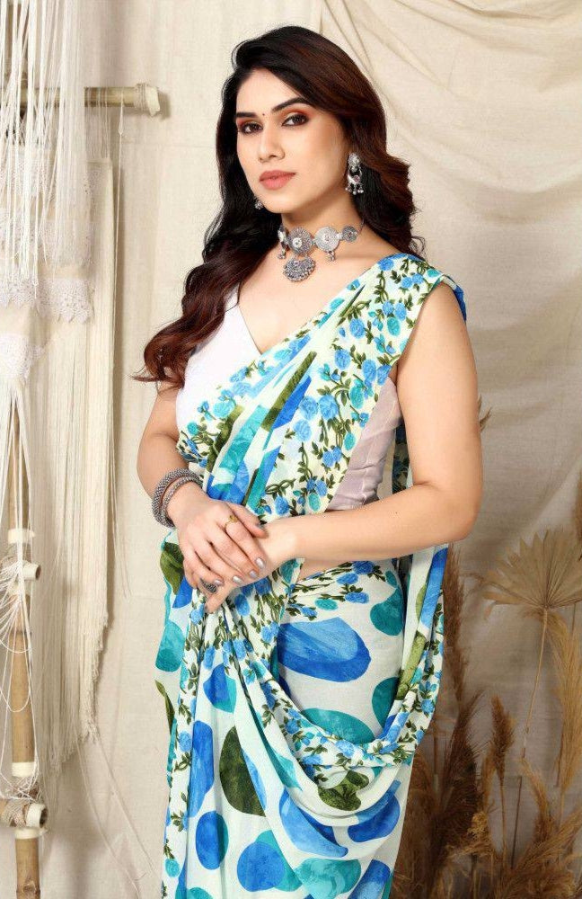 Beautiful Designer Party Wear Soft Georgette Saree