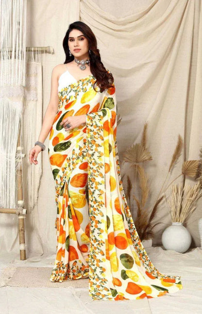 Beautiful Designer Party Wear Soft Georgette Saree