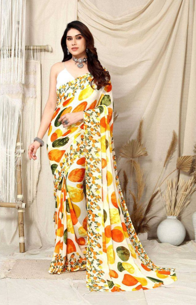 Beautiful Designer Party Wear Soft Georgette Saree