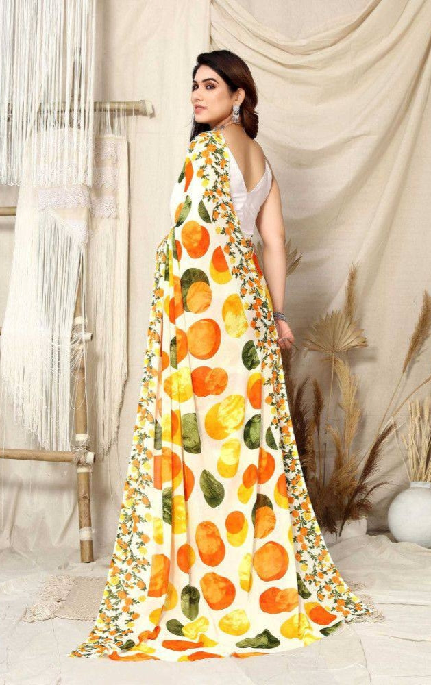 Beautiful Designer Party Wear Soft Georgette Saree