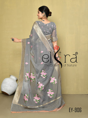 Beautiful Designer Kala Pure Cotton Floral Print Saree