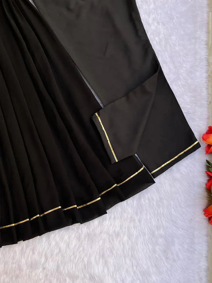 Beautiful Designer Party Wear Fox Georgette Gown