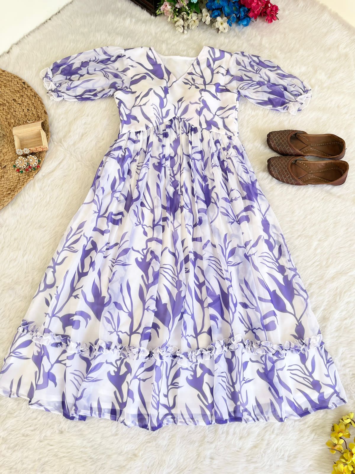 Beautiful Designer Party Wear Heavy Georgette Silk Gown