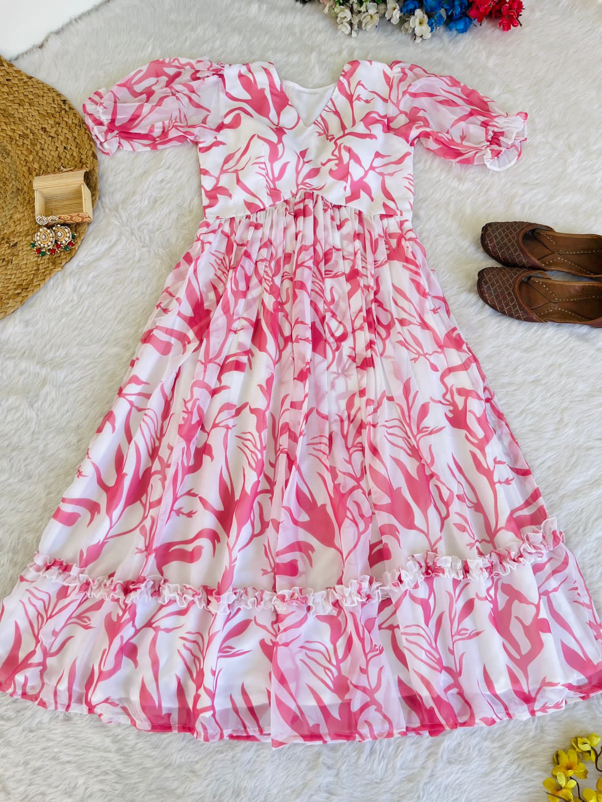 Beautiful Designer Party Wear Heavy Georgette Silk Gown