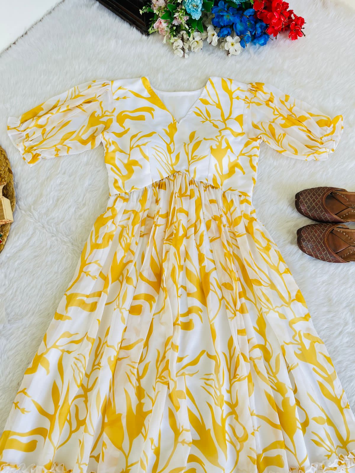 Beautiful Designer Party Wear Heavy Georgette Silk Gown