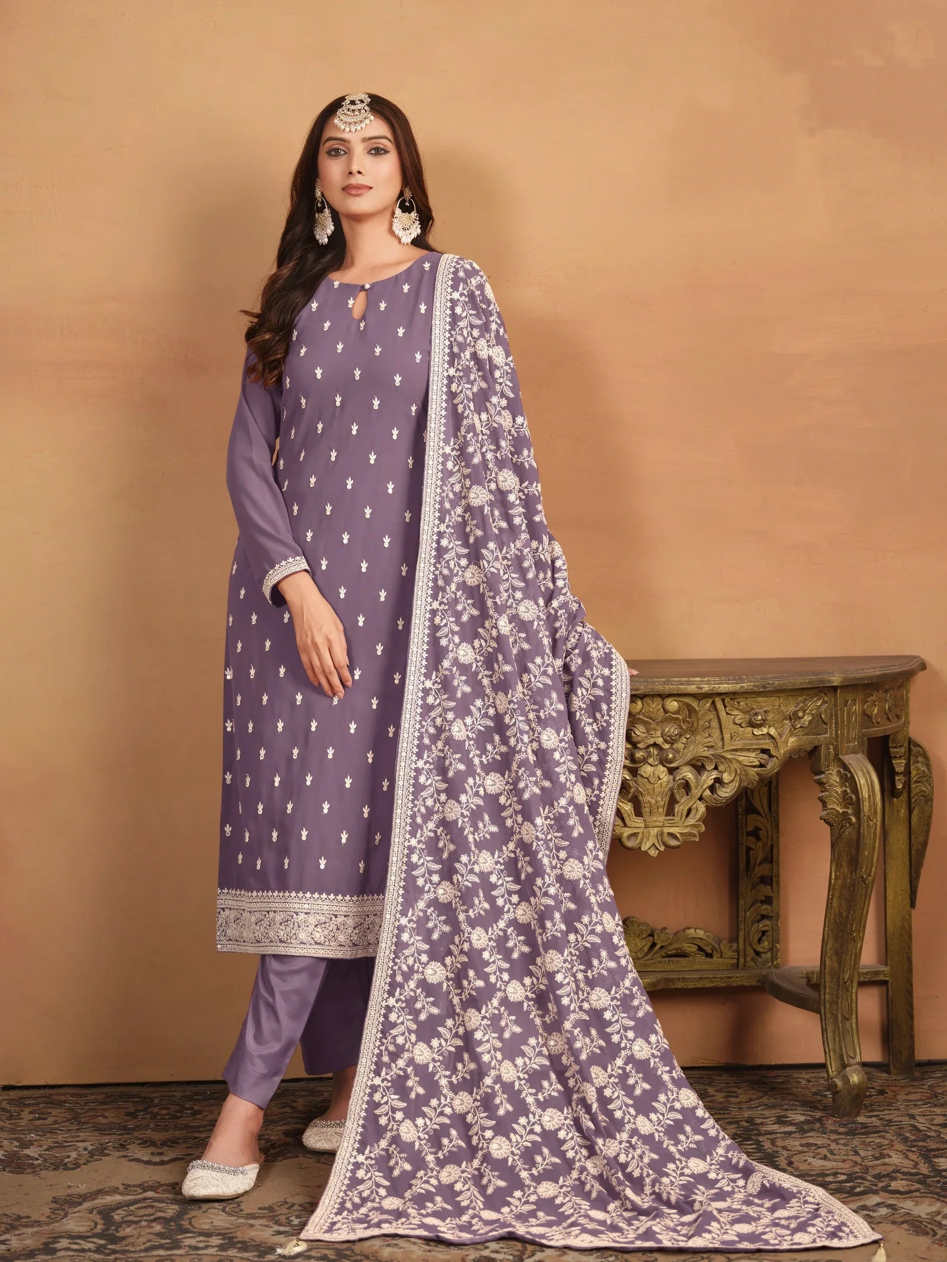 Designer Wedding Wear Latest Anarkali Style Salwar Suit