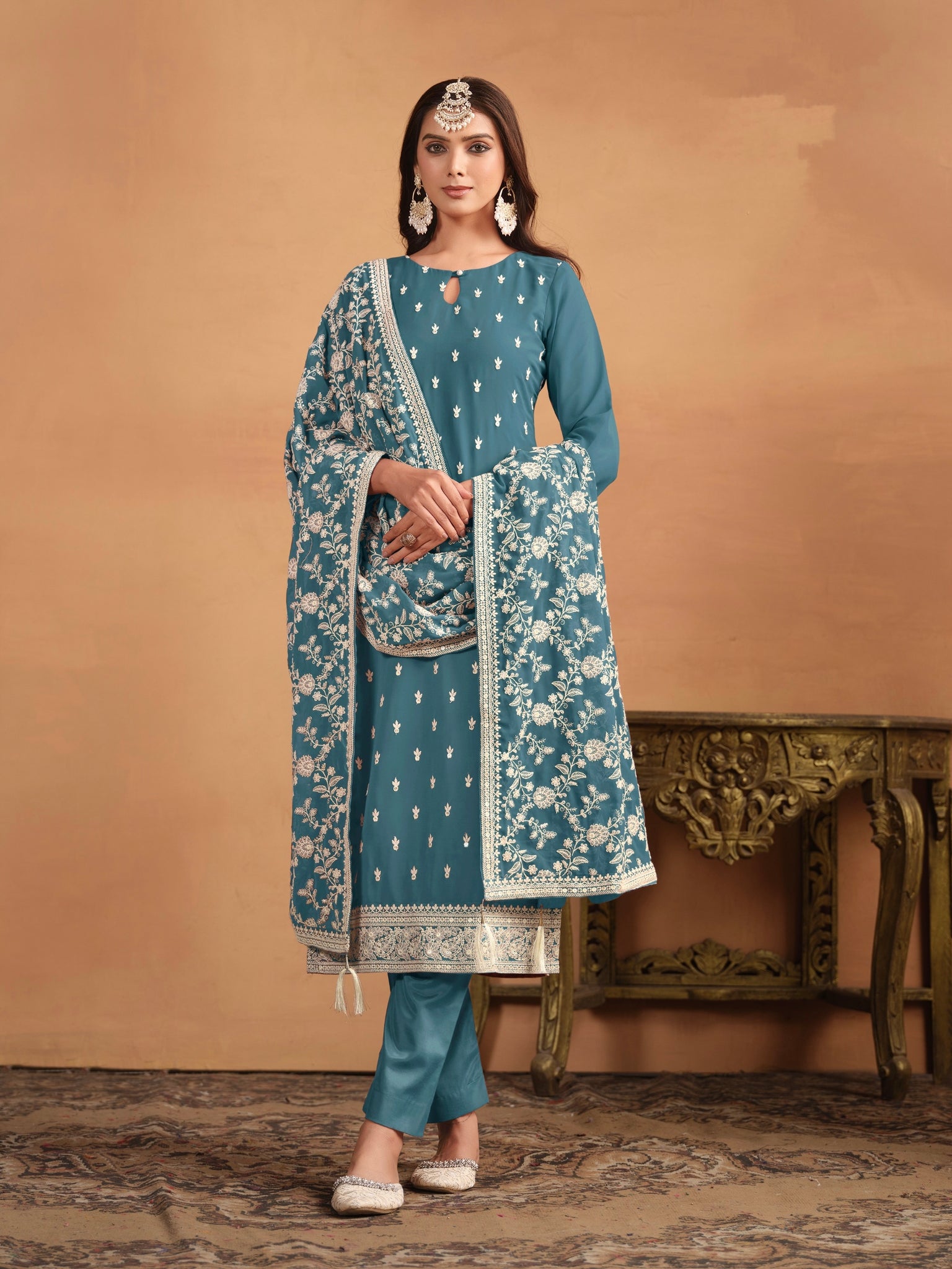 Designer Wedding Wear Latest Anarkali Style Salwar Suit