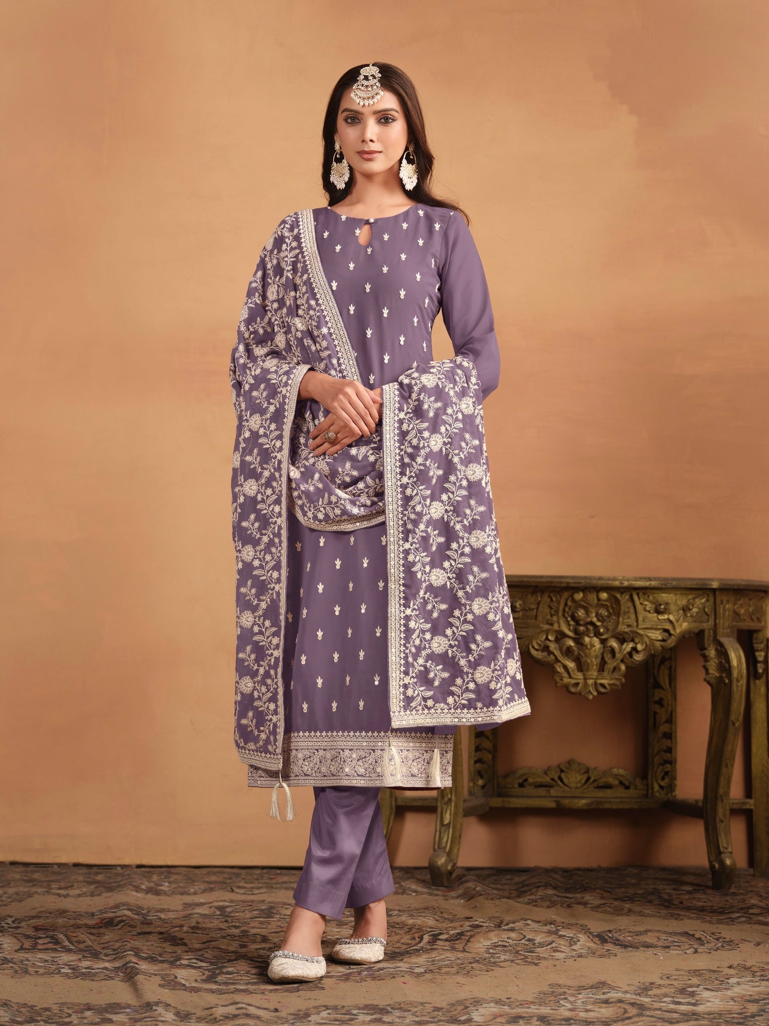 Designer Wedding Wear Latest Anarkali Style Salwar Suit
