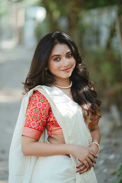 Beautiful Designer Pure Manipuri Tussar Silk Saree