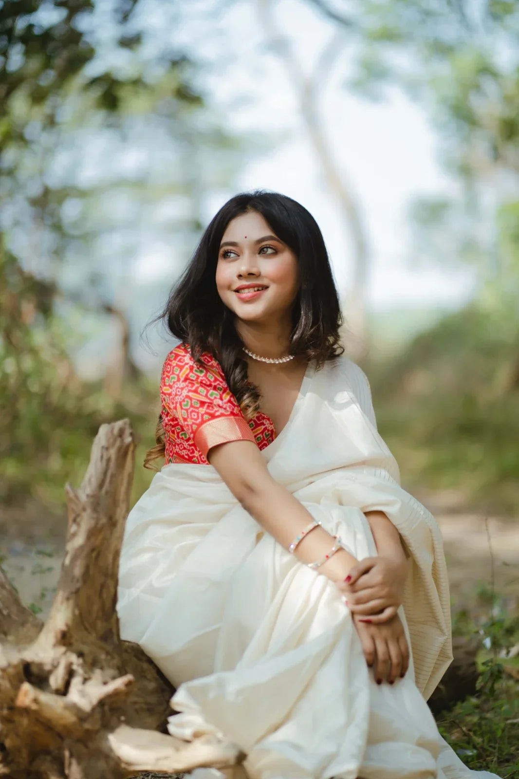 Beautiful Designer Pure Manipuri Tussar Silk Saree