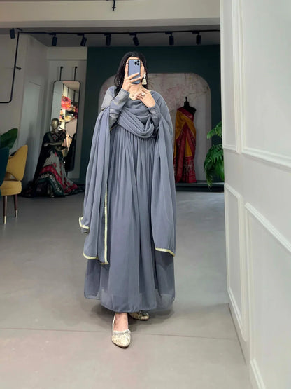 Beautiful Party Wear Alia Style Georgette Gwon
