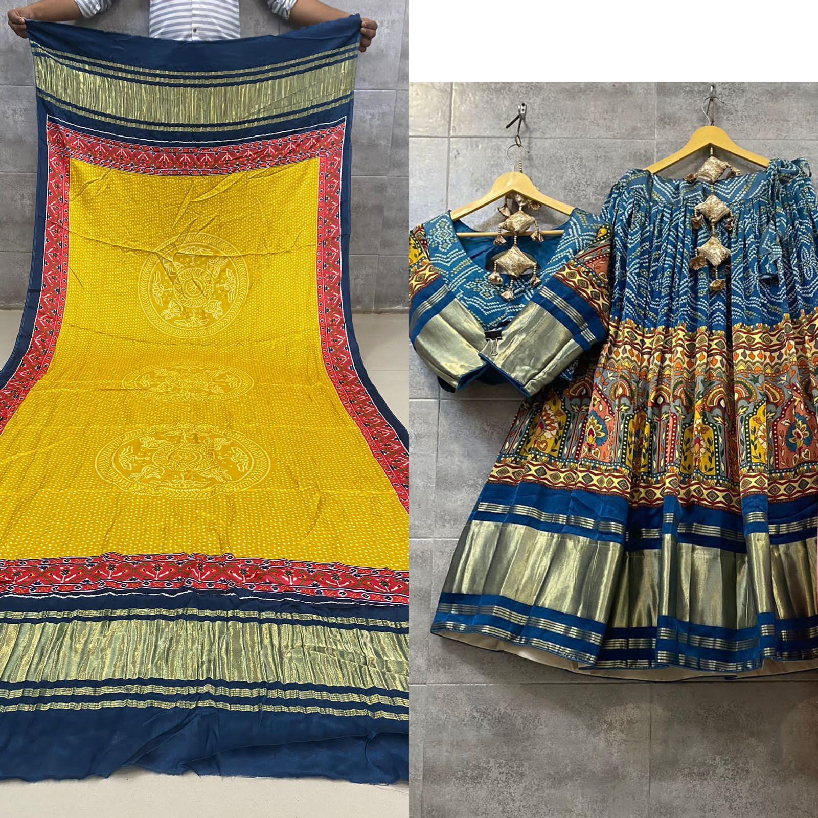 Beautiful Wedding Designer Pure Gajji Silk Lehenga Choli