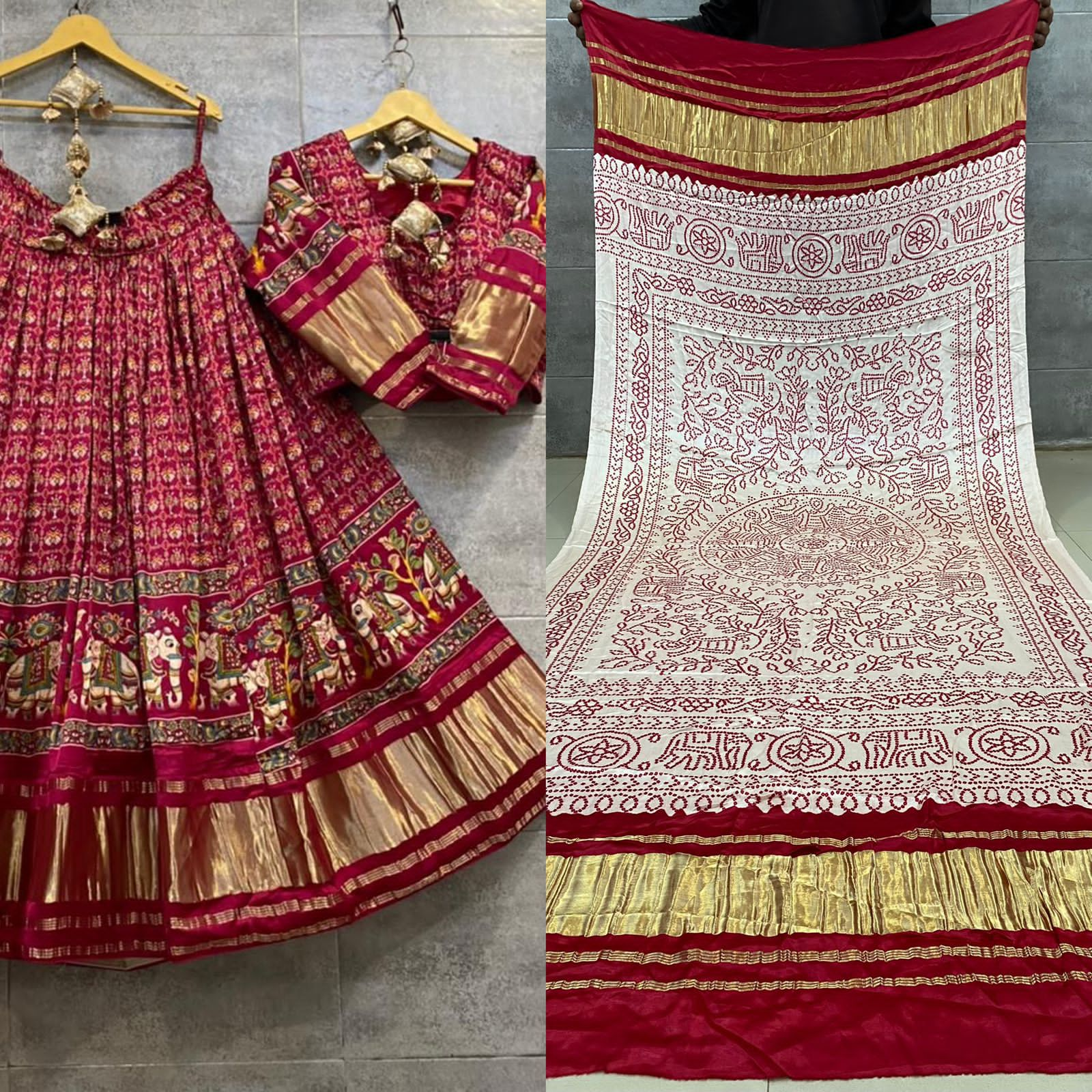 Beautiful Wedding Designer Pure Gajji Silk Lehenga Choli